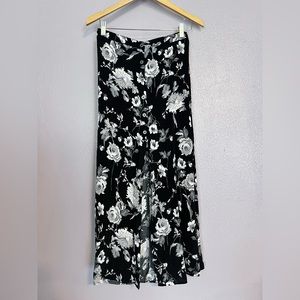 90s style floral skirt